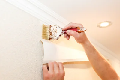 Pose de papier peint à Sainte-Croix-en-Plaine — revêtements muraux et toiles de verre
